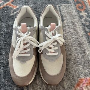 Madewell Women's Sneakers - Cream, Gray, and Pink